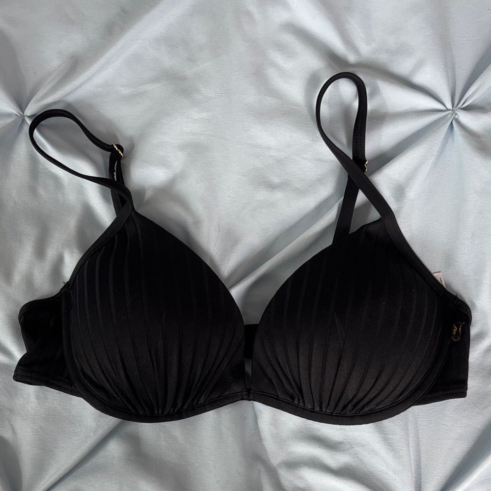 Black Padded Women's Bikini Top